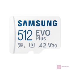   Samsung Evo Plus (2024) 512 GB microSDXC Speicherkarte (160 MB/s, Class 10, U3)