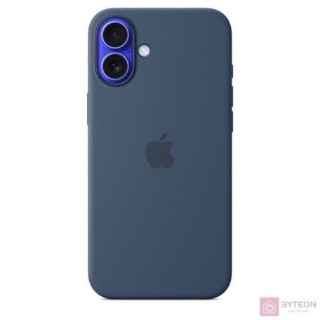 Apple Original iPhone 16 Plus Silikon Case mit MagSafe - Denim