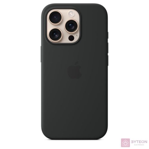 Apple Original iPhone 16 Pro Silikon Case mit MagSafe - Schwarz