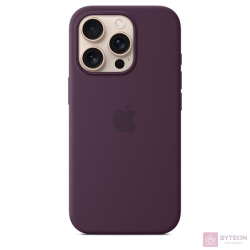 Apple Original iPhone 16 Pro Silikon Case mit MagSafe - Pflaume