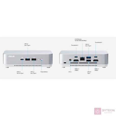 ASUS NUC 14 Pro+ Revel Canyon RNUC14RVSU500002I Core Ultra 5 125H 0GB/0GB Barebone stylish mit EU-Netzkabel