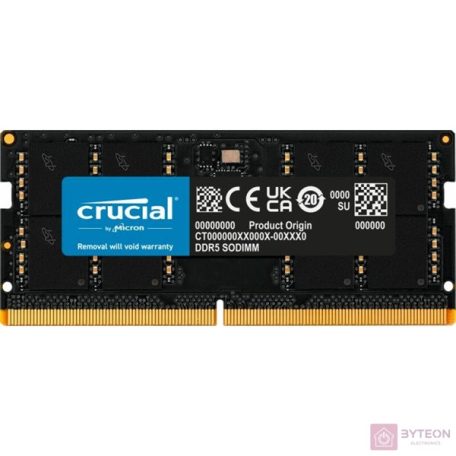 32GB (1x32GB) Crucial DDR5-5600 CL 46 SO-DIMM RAM Notebook Speicher