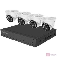   Foscam FN9108E-T4-2T Überwachungsset mit 4 Überwachungskameras weiß