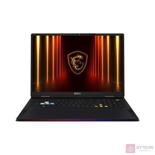 MSI Raider A18 HX A9WJG 18"UHD+/AMD Ryzen 9 9955HX3D/64GB/2TB/RTX 5090 24GB/Win11/fekete laptop