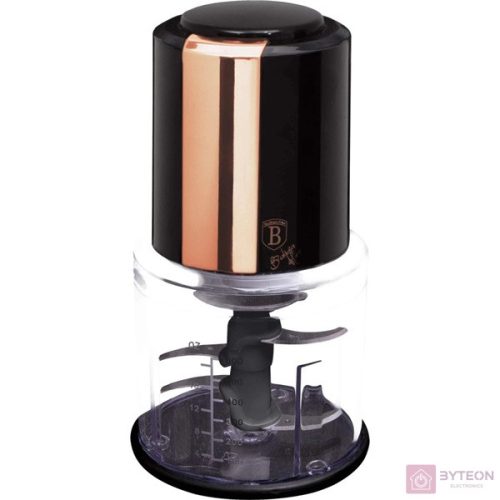 Berlinger Haus BH/9162A 600 ml 2 az 1-ben fekete- rózsaarany mini chopper aprító