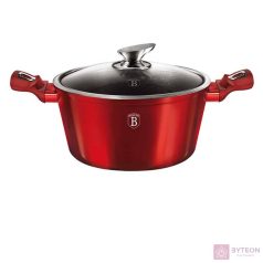  Berlinger Haus BH/1256N 2,5L Metallic Line Burgundy Edition 20 cm fedővel, burgundi lábas