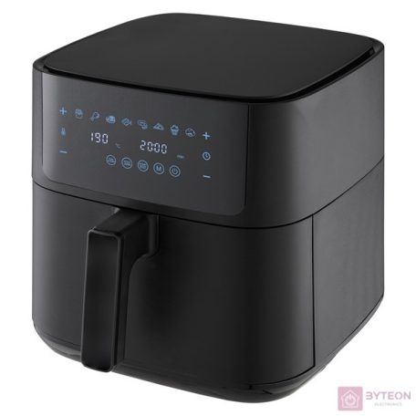 TOO AF-850-B-1800 W fekete 8 L forrólevegős sütő (air fryer/airfryer) digitális vezérléssel 