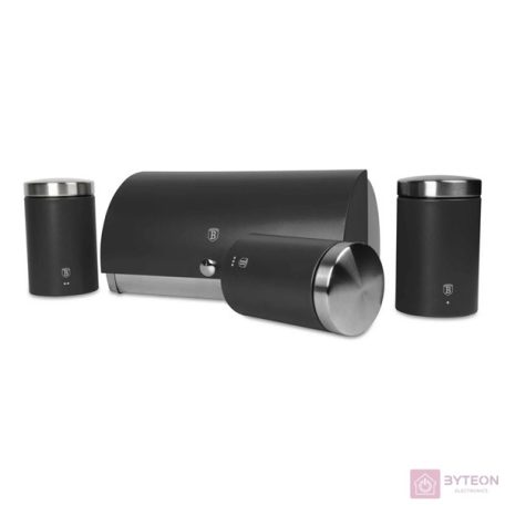 Berlinger Haus BH/6738 matt antracit 3 részes tároló szett + kenyértartó