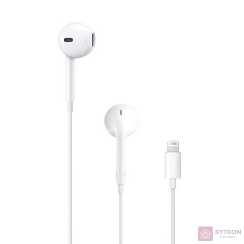 Apple Earpods Lightning csatlakozós távvezérlős fülhallgató