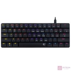   White Shark GK-006131-B/BR-US Nagamaki US fekete (brown switch) gamer billentyűzet