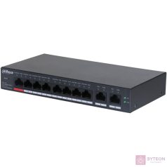   Dahua CS4010-8ET-110 8x10/100 Mbps PoE + 2x1 Gbps uplink/110W/Cloud Managed PoE Switch