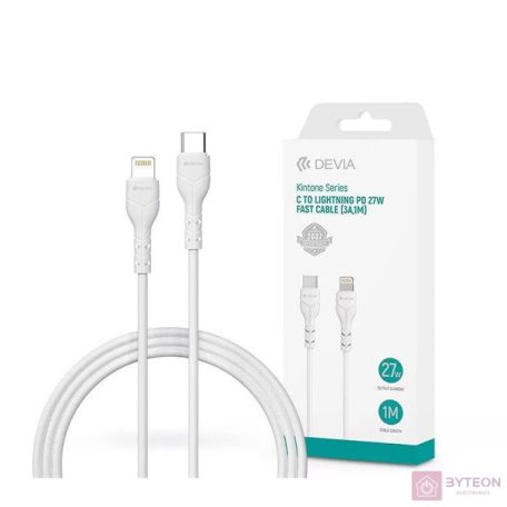 Devia ST394584 Kintone 1m 27W PD Type-C - Lightning adat- és töltőkábel