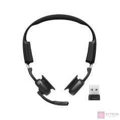 Shokz Openmeet fekete vezeték nélküli Open-Ear headset