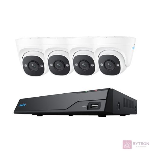Reolink NVS8-5MD4 5MP IP kamera szett, 4 turret kamerával beépített 2TB HDD-vel