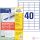 Avery 4780-65 48,5x25,4 mm univerzális 50+15 lap 2600 db-os etikett