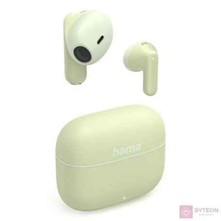 Hama 00221756 "Freedom light2" True Wireless,hangerő szabályozós, zöld headset