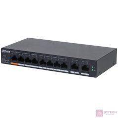   Dahua CS4010-8ET-60 8x10/100 Mbps PoE + 2x1 Gbps uplink/60W/Cloud Managed PoE Switch