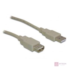 Delock USB-A 2.0 apa > USB-B 2.0 anya 1.8m - Szürke