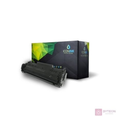 ICONINK HP Q2612A Canon FX9 FX10 CRG303 CRG304 - Fekete (HP Kompatibilis)