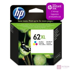 HP 62XL (C2P06AE) - Színes, nagy kapacitású