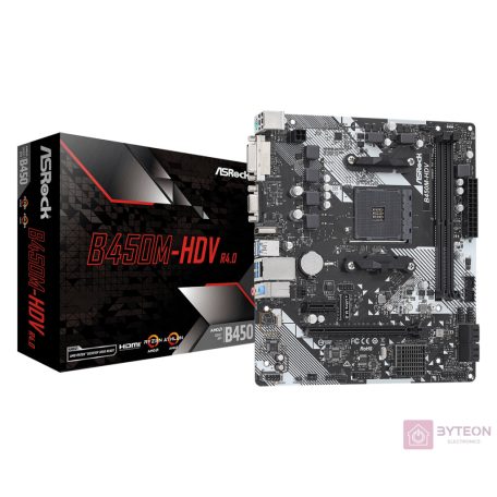 ASRock B450M-HDV R4.0 (AM4)