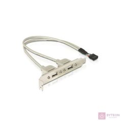 USB slot -> USB2.0 x2 - DeLock