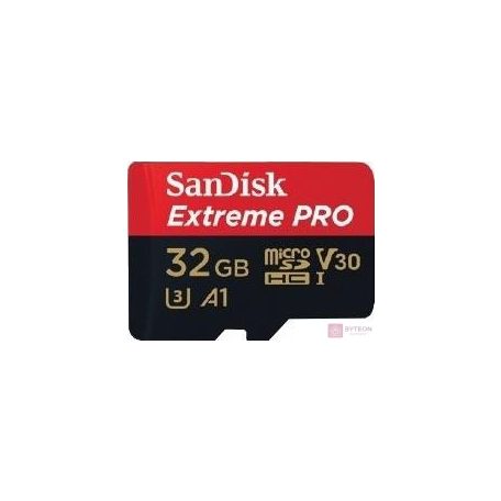 SanDisk microSDHC 32GB Extreme Pro (Class 10, UHS-I U3, A1, V30) + Adapter