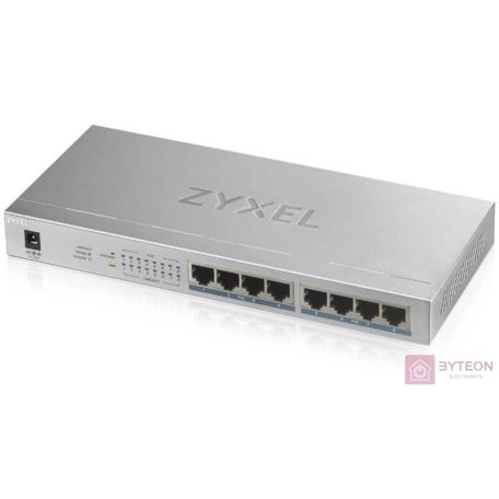 ZyXEL GS1008-HP 8port Gigabit LAN nem menedzselhető PoE+ Switch