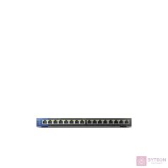   Linksys SMB LGS116P 16port POE+ 10/100/1000Mbps LAN nem menedzselhető asztali Switch