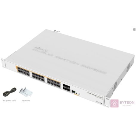 MikroTik CRS328-24P-4S+RM 24port GbE LAN PoE 4xSFP+ port Rackmount Cloud Router Switch