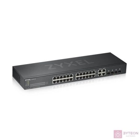 ZyXEL GS1920-24v2 28port GbE LAN L2 menedzselhető switch