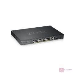   ZyXEL GS1920-24HPv2 28port GbE LAN PoE (375W) L2 menedzselhető switch