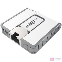   MikroTik mAP lite 64MB RAM, 1xLAN, 2,4GHz integrált antennás wifi router