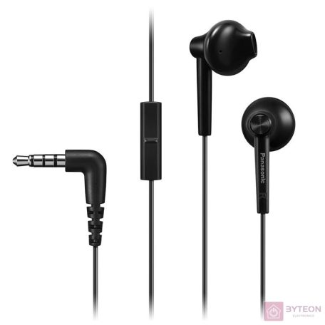 Panasonic RP-TCM55E-K fekete mikrofonos fülhallgató headset