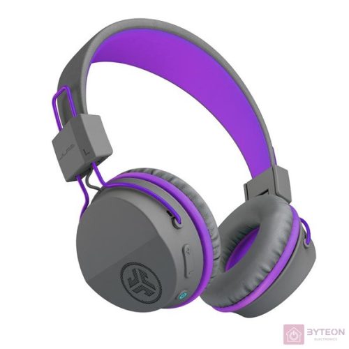 JLab JBuddies Studio grafit/viola gyerek Bluetooth fejhallgató