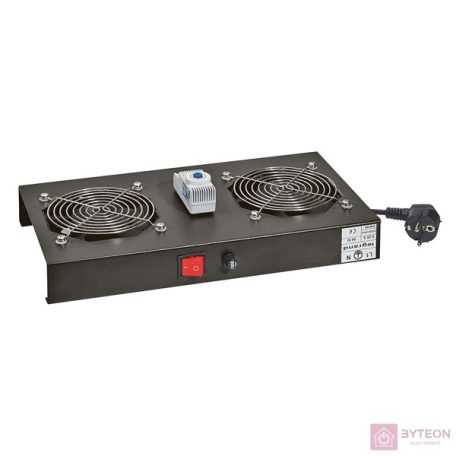Legrand Linkeo 2 ventillátoros fali szekrényhez tetőventilátor+termosztát készlet