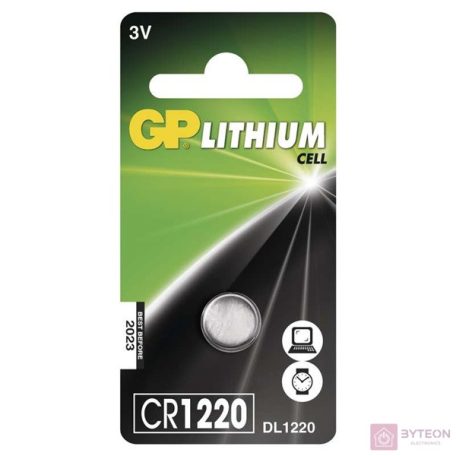GP CR1220 lítium gombelem 1db/bliszter
