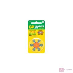 GP ZA13 6db/blister Cink-levegő hallókészülék elem