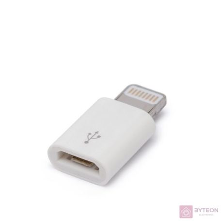 Delight MicroUSB adapter iPhone Lightning fehér