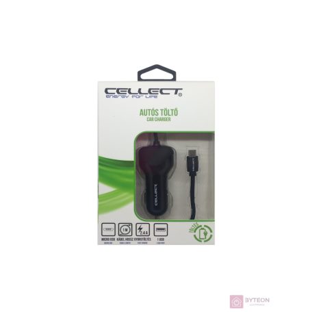 Cellect MPCB-MIC-ADAPT-2.4A 2,4A univerzális Micro USB autós töltő + 1x USB aljaz