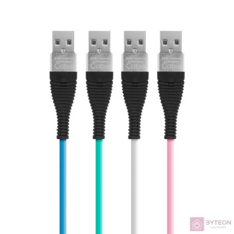 Delight ezüst microUSB adatkábel 2m