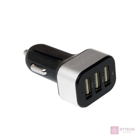 LogiLink PA0082 autós 5100 mAh 3 portos USB töltő