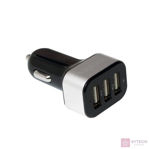 LogiLink PA0082 autós 5100 mAh 3 portos USB töltő