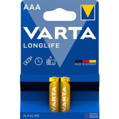   VARTA Longlife AAA (LR03) alkáli mikro ceruza elem 2db/bliszter