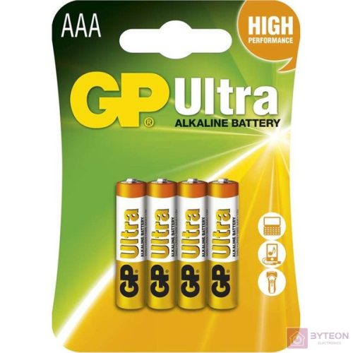 GP B1911 Ultra alkáli  AAA (LR03) mikro ceruza elem 4db/bliszter