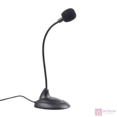 Gembird MIC-205 fekete asztali mikrofon