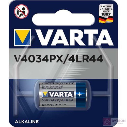 Varta V4034PX (4LR44) 6V alkáli fotó- és kalkulátorelem 1 db/bliszter