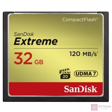 Sandisk 32GB Compact Flash Extreme memória kártya