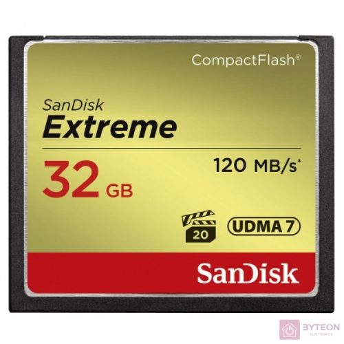 Sandisk 32GB Compact Flash Extreme memória kártya