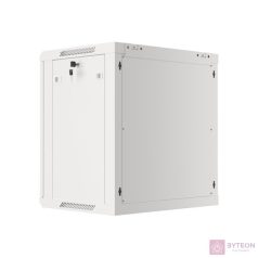   Lanberg 19'' fali rack szekrény 12U 600x450mm szürke (üvegajtó)